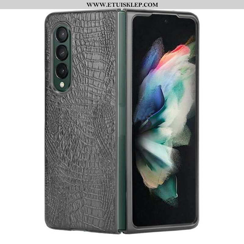 Etui do Samsung Galaxy Z Fold 3 5G Sztuczna Skóra Krokodyla